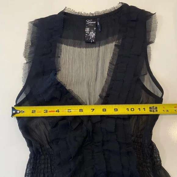 GUESS Sheer Top - Size S - Picture 5 of 10